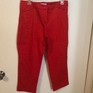 Red/orange New York and company capris